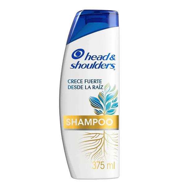 Shampoo Head & Shoulders Control Caspa Crece Fuerte Desde la Raíz - 375 ml 1