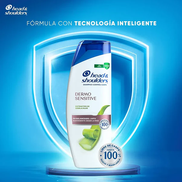 Shampoo H&S Dermo Sensitive Aloe 375ml | Distribuidora Pepito 3