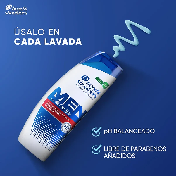 Shampoo Head & Shoulders Control Caspa Old Spice - 375 ml 2