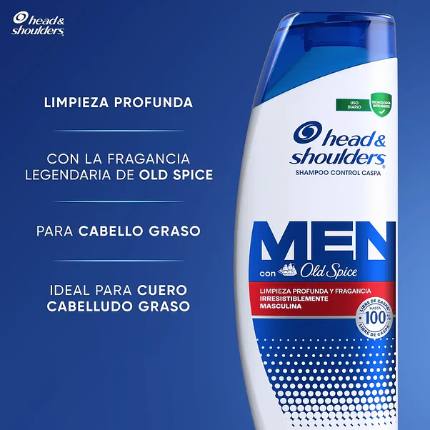 Shampoo Head & Shoulders Control Caspa Old Spice - 375 ml 3