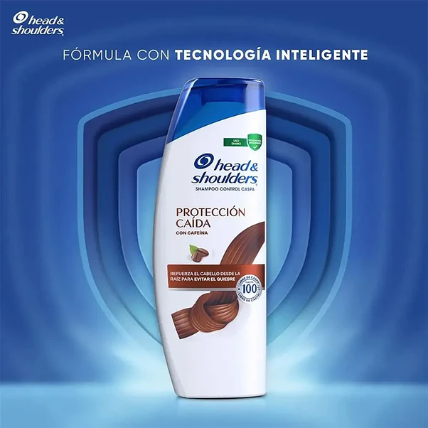 Shampoo Head & Shoulders Control Caspa Protección Caída con Cafeína - 375 ml 3