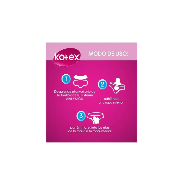 Toalla Higiénica Kotex Ultrafina - 16 Unidades 3