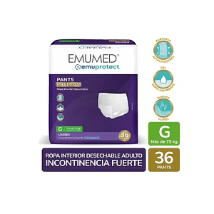 Pañal Pants para Adulto Emuprotect G - 36 Unidades