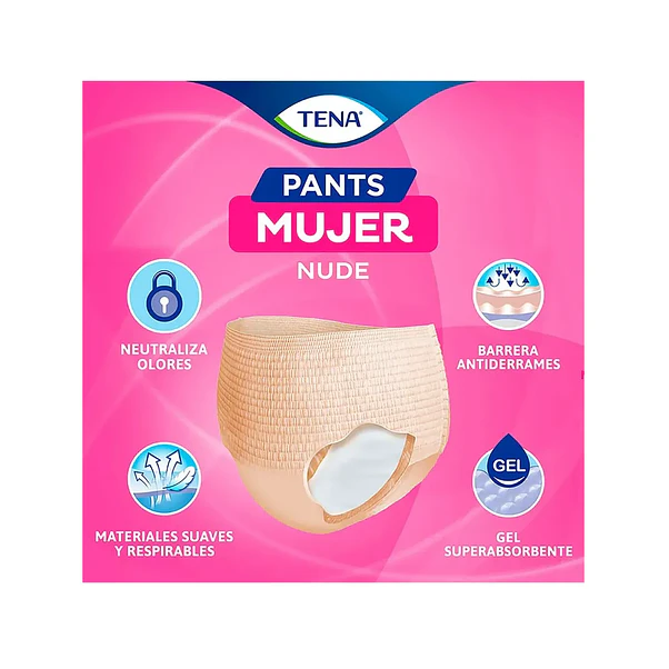 Pañal Pants para Adulto Tena Pants Mujer P/M - 8 Unidades 3