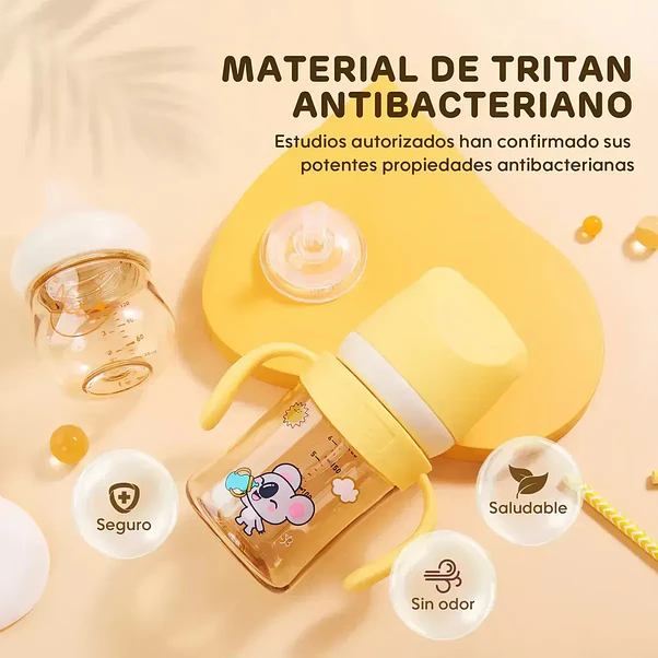 Mamadera Aiwibi Tritán Amarilla - 120 ml 3