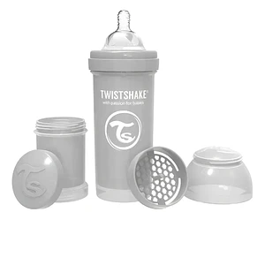 Mamadera Anticólicos Twistshake Gris - 260 ml