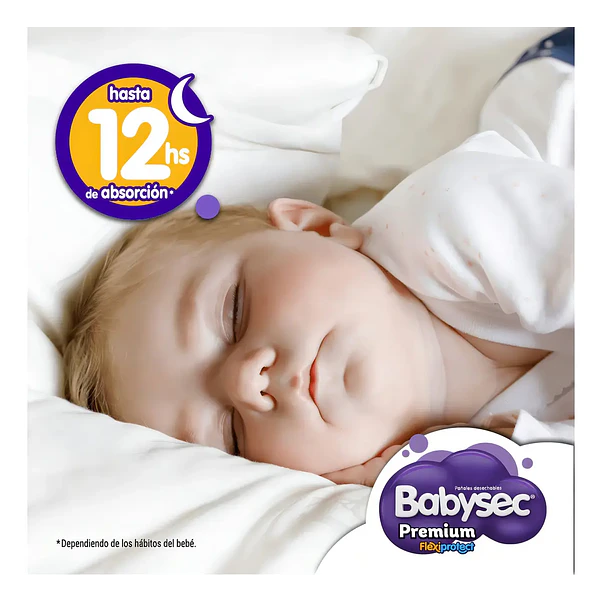 Pañal para Bebé Babysec Premium XXG - 54 Unidades 3