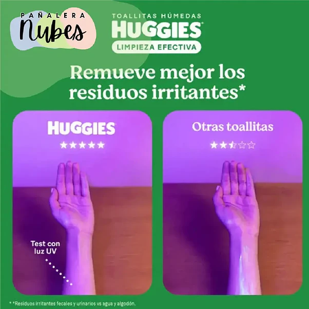 Toallitas Húmedas Huggies Limpieza Efectiva - 48 Unidades 2