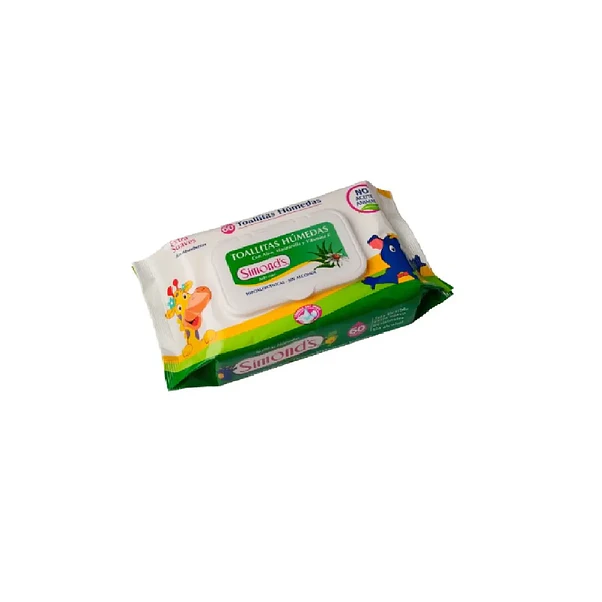 Toallitas Húmedas Simond's Aloe Vera Verde 2x60 - 120 Unidades 1
