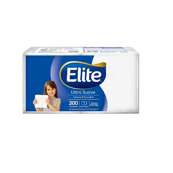 Servilletas Elite Ultra Suave Cóctel - 200 Unidades 2