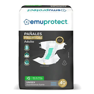 Pañal para Adulto Emuprotect Premium G - 40 Unidades