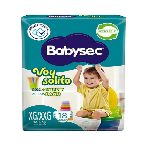 Pañal Babysec Voy Solito XG/XXG - 18 Unidades 1