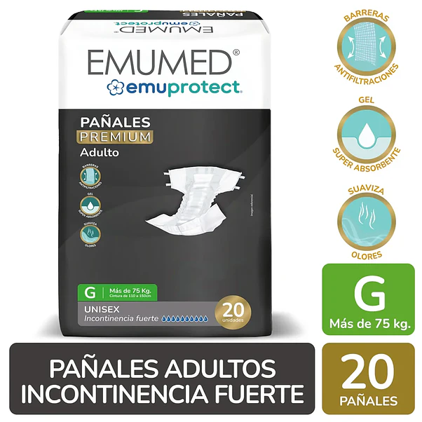 Pañal Adulto Emuprotect Premium G - 20 Unidades 2