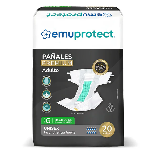 Pañal Adulto Emuprotect Premium G - 60 Unidades 2