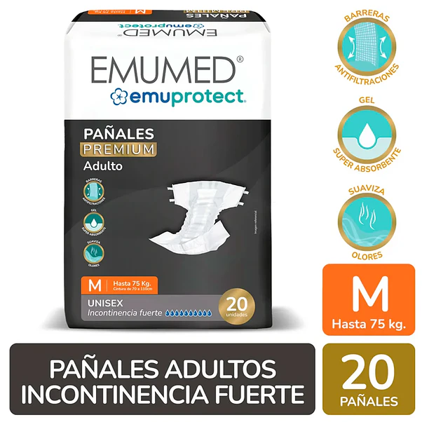Pañal Adulto Emuprotect Premium M - 20 Unidades 2