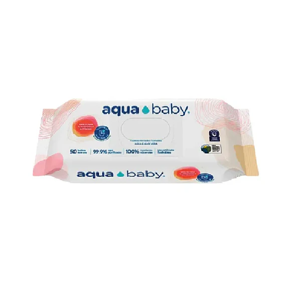 Toallitas Húmedas Aquababy Toalla 99,9% Agua Purificada Flushable 50 - 1 Unidad 1