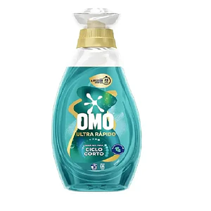Detergente Líquido OMO Ultra Rápido Verde - 1.18 Litros