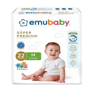 Pañal Emubaby Premium Talla M - 22 Unidades