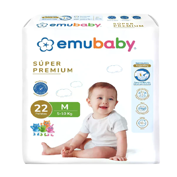 Pañal Emubaby Premium Talla M - 176 Unidades 2