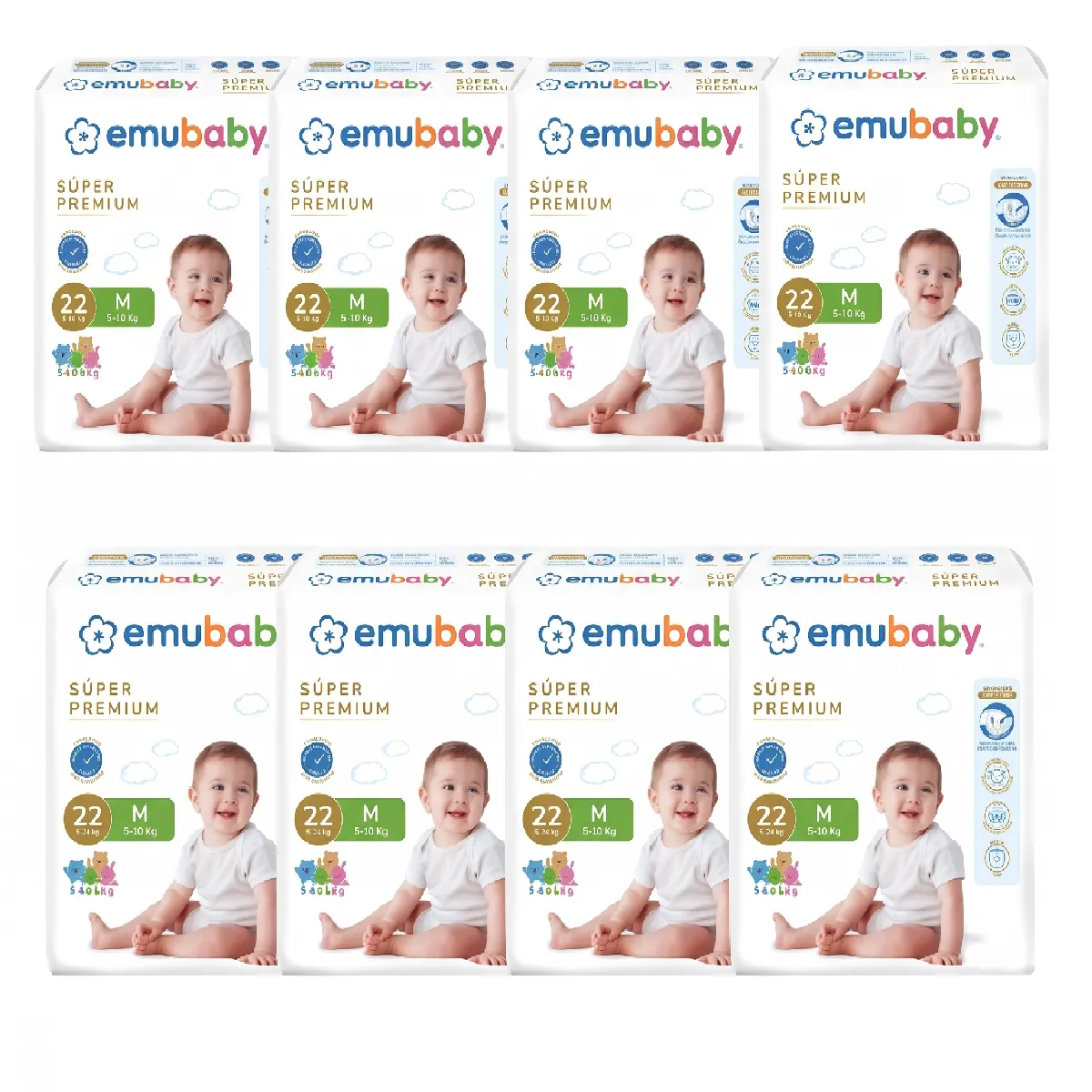 Pañal Emubaby Pants Talla G 176 unidades
