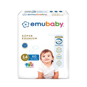 Pañales Emubaby Premium XG - 14 Unidades