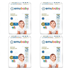 Pañales Emubaby Premium XG - 56 Unidades