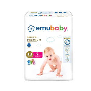 Pañal Emubaby Premium Talla G - 18 Unidades