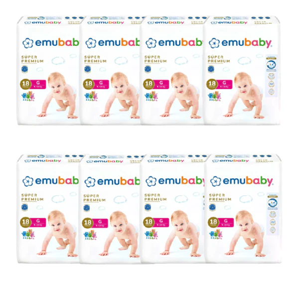 Pañales Emubaby Premium Talla G - 144 Unidades 1