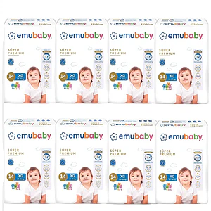 Pañales Emubaby Premium XG - 112 Unidades