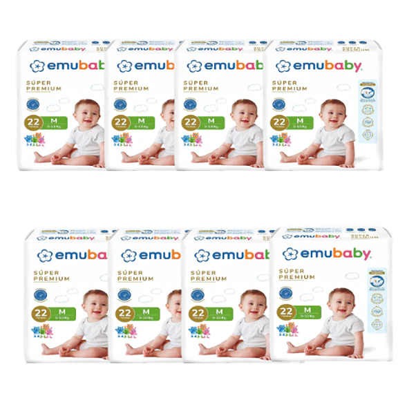 Pañal Emubaby Premium Talla M - 176 Unidades 1