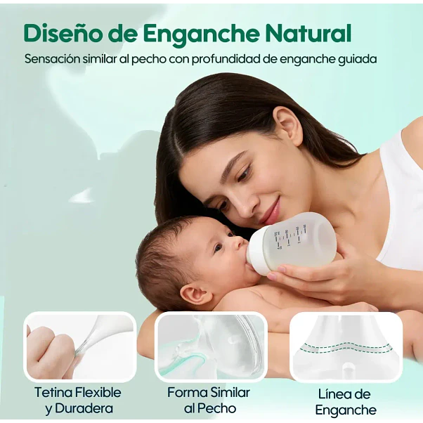 Mamadera Aiwibi Vidrio con Silicona - 180 ml 4
