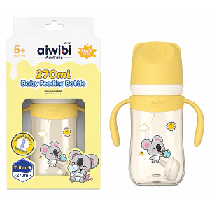 Mamadera Aiwibi Tritan Amarilla - 270 ml