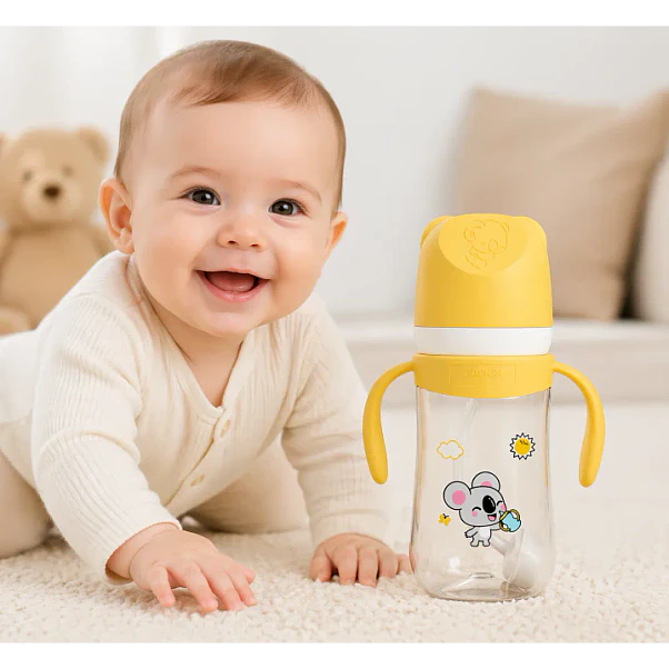 Mamadera Aiwibi Tritan Amarilla - 270 ml 4
