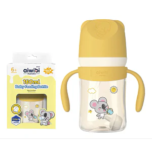 Mamadera Aiwibi Tritan Amarilla - 180 ml