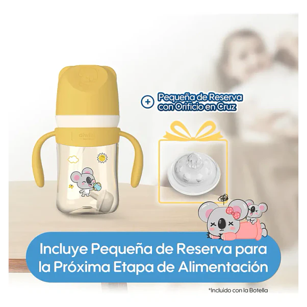 Mamadera Aiwibi Tritan Amarilla - 180 ml 4