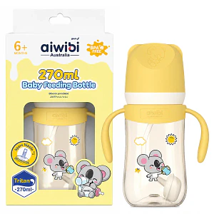 Mamadera Aiwibi Tritan Amarilla - 270 ml