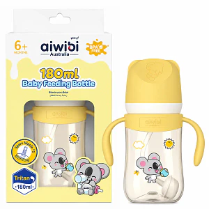 Mamadera Aiwibi Tritan Amarilla - 180 ml