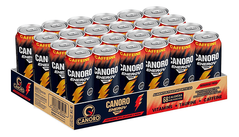 Bebida Energética Canoro 500ml Sabor Original - 24 unid