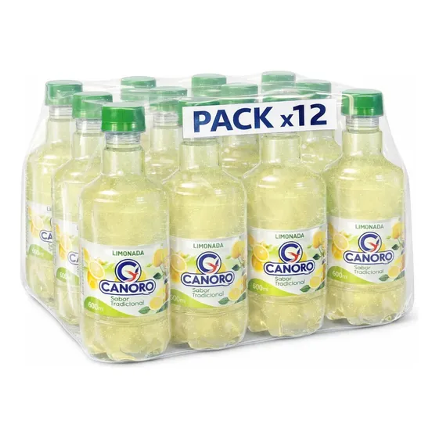 Pack 12 Agua Saborizada Canoro Sin Gas – Sabor Limon 600ml 1