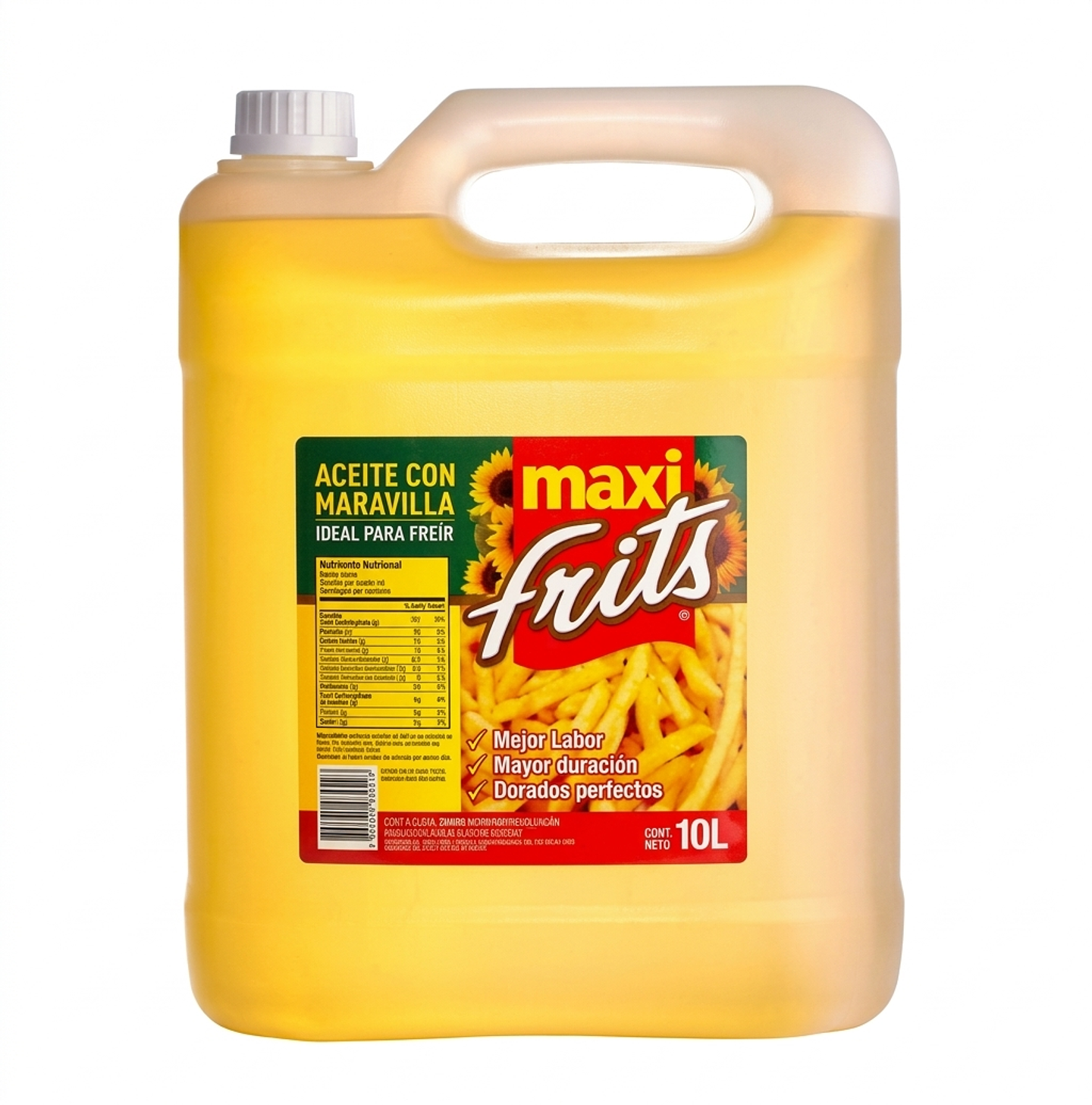 Aceite de Maravilla 10 Lts Maxi Frits – Formato Profesional para Freír 1