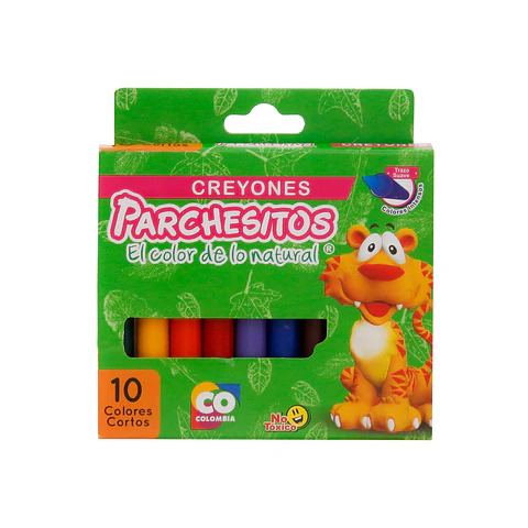 CREYON*10 CORTO PARCHESITOS