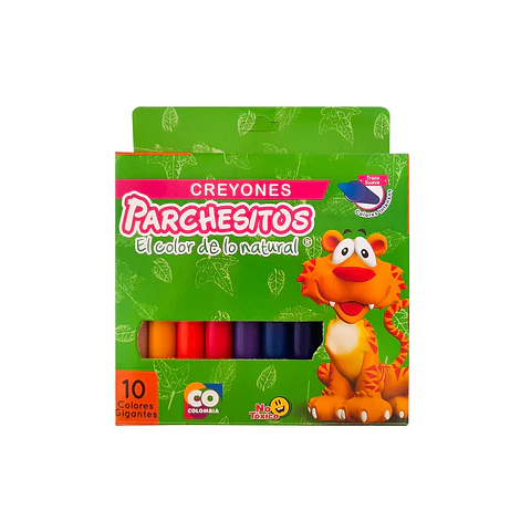 CREYON*10 GIGANTE PARCHESITOS