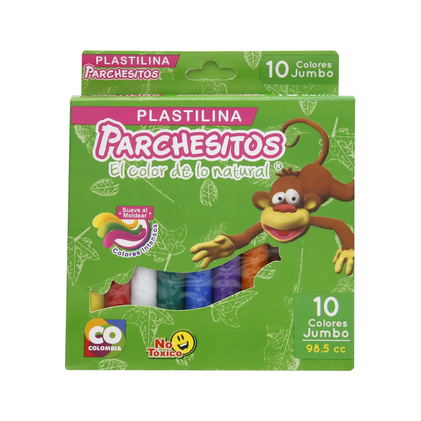 Plastilina Jumbo Parchesitos x 10 und 1