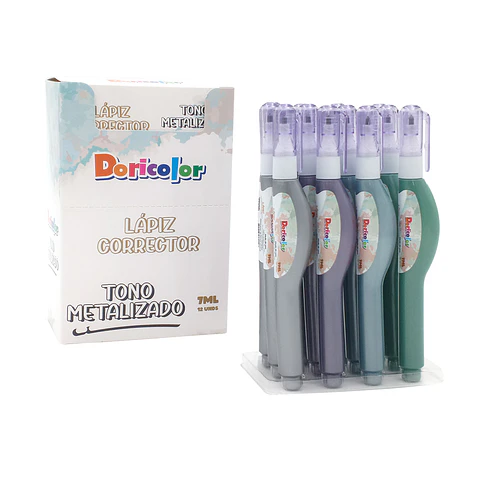 LÁPIZ CORRECTOR 7ML METAL DORICOLOR