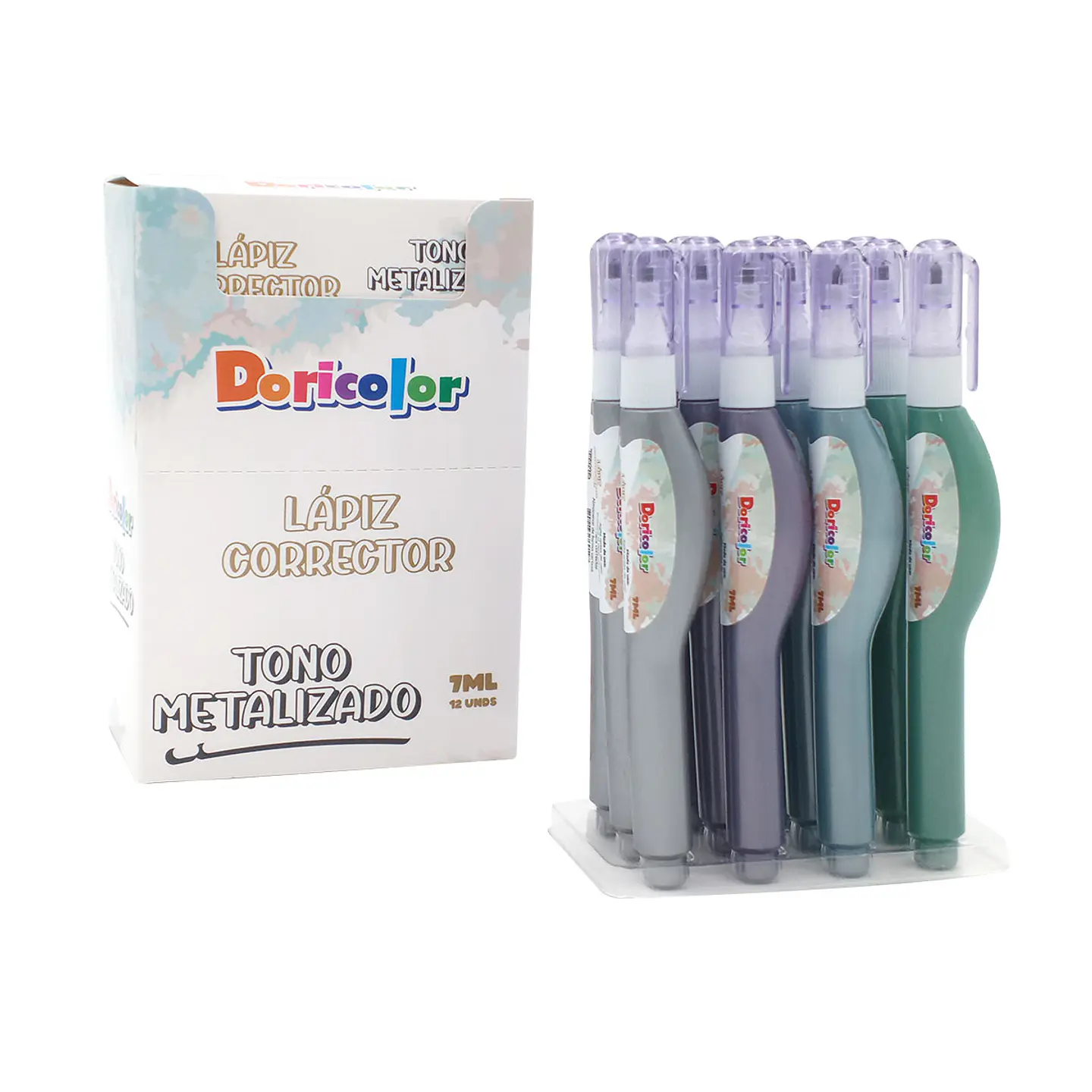LÁPIZ CORRECTOR 7ML METAL DORICOLOR 1