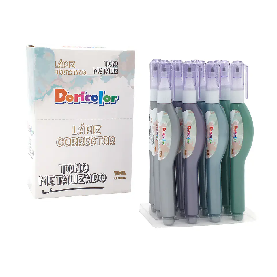 LÁPIZ CORRECTOR 7ML METAL DORICOLOR 1