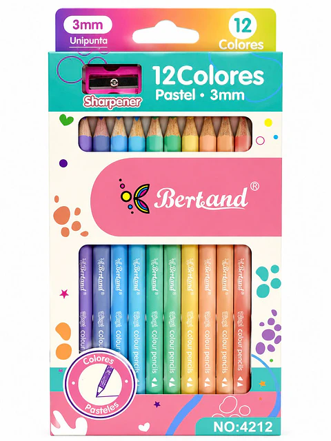 COLORES PASTELES *12 3MM Bertand
