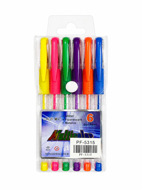 LAPICEROS FLUORESCENTE *6 MULTICOLOR