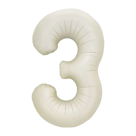 GLOBO NUMERO 3 DE 16 PULGADAS SEMPERTEX