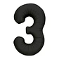 GLOBO NUMERO 3 DE 16 PULGADAS SEMPERTEX - Miniatura 4